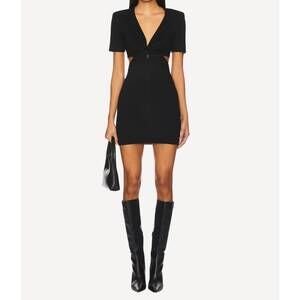 NEW NONCHALANT LABEL naomi mini dress in black